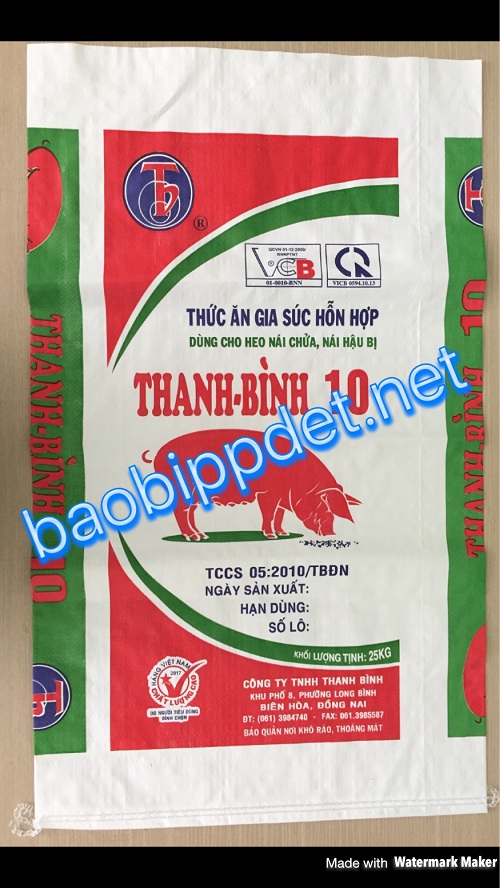 Bao thức ăn gia súc - Bao PP Dệt Tuấn Long - Công Ty TNHH Sản Xuất Kinh Doanh Tuấn Long